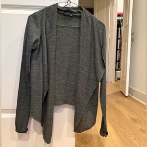 Zara Charcoal Open Front Cardigan